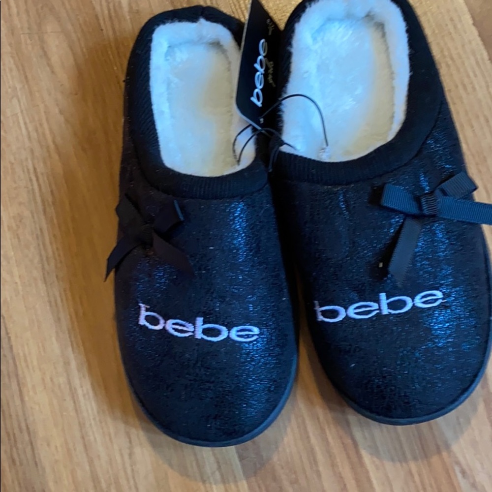 Girls Bebe slippers size 2-3